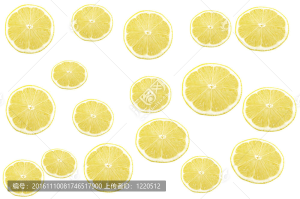 白色背景上的檸檬