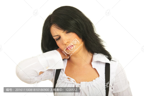 累了的商業(yè)女人脖子疼