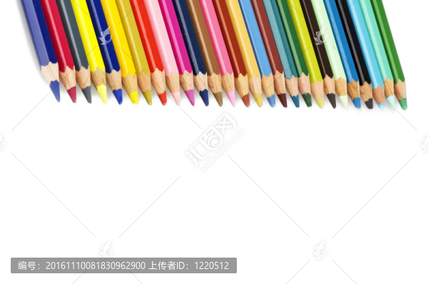 白色背景上的鉛筆
