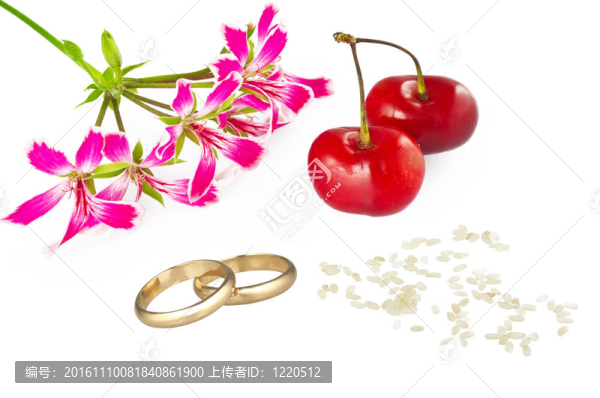 帶金戒指的婚姻概念卡