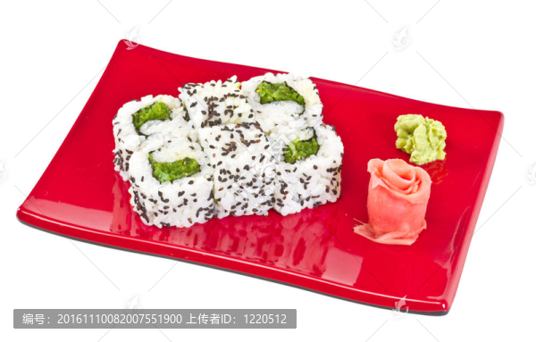 日本的素食卷的海苔
