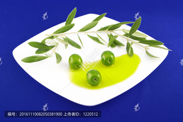 白色背景上的橄欖