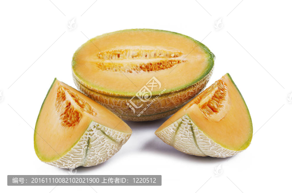 哈密瓜在白