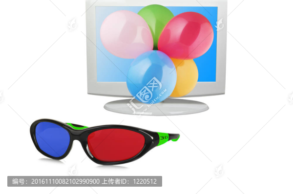 白色3D眼鏡