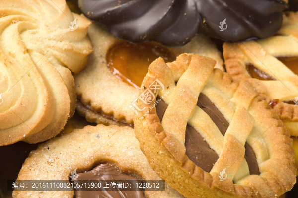 混合糕點(diǎn)；意大利自制的白色