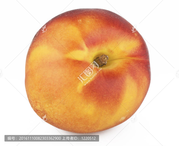 白色背景上的單桃