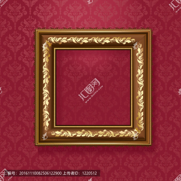 金色相框的壁紙