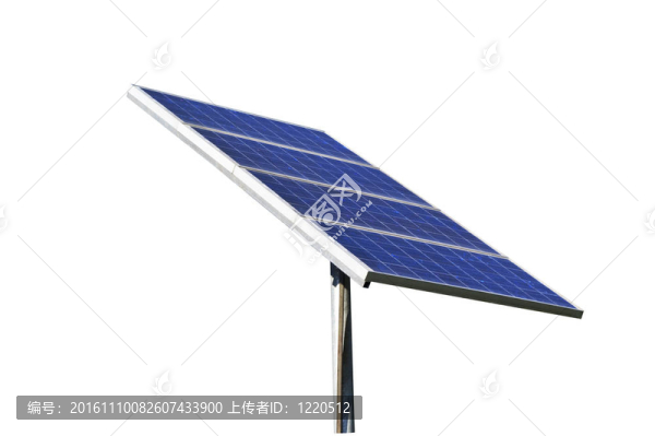 背景中的太陽(yáng)能電池板