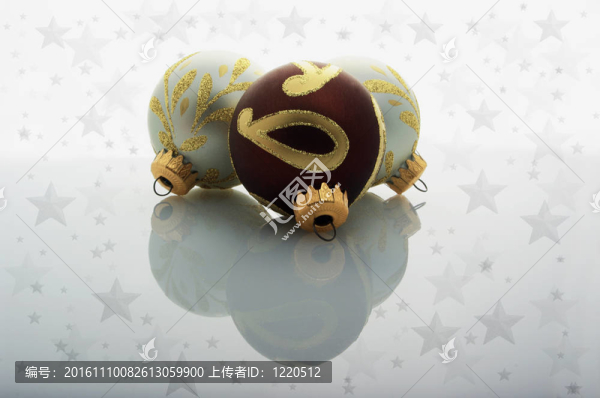 各種球圣誕卡