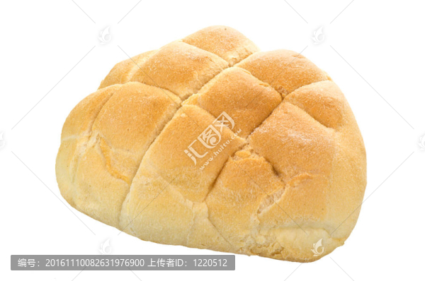 在白色的面包上