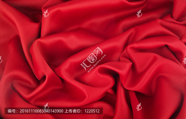 紅色棉質(zhì)的波浪