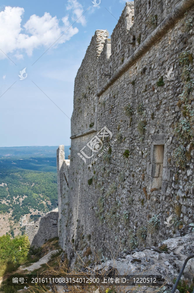Monte,Sant,Angelo城堡。普利亞。意大利.