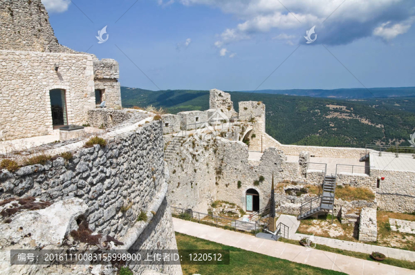 Monte,Sant,Angelo城堡。普利亞。意大利.