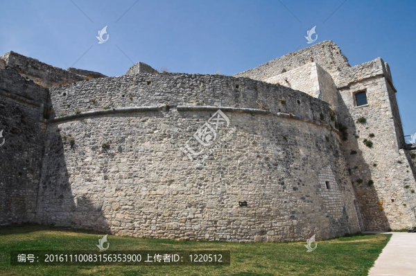 Monte,Sant,Angelo城堡。普利亞。意大利.
