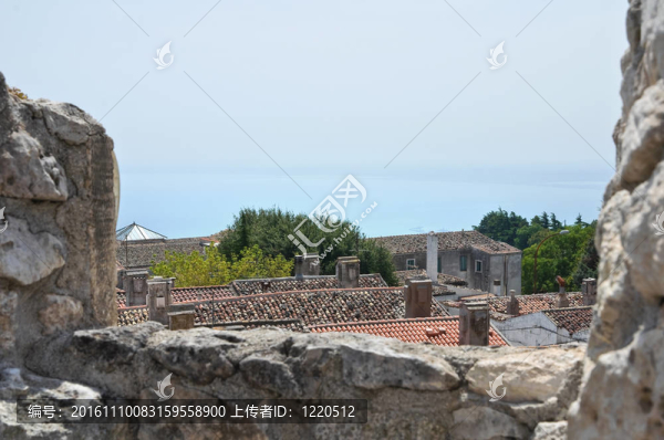 Monte,Sant,Angelo城堡。普利亞。意大利.