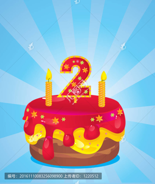 生日的冰淇淋蛋糕