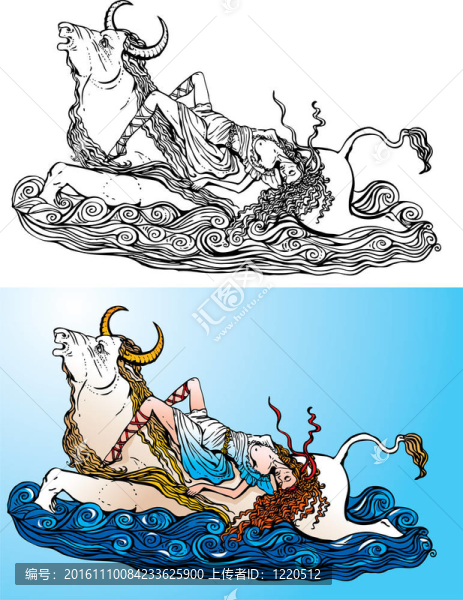 希臘神話：歐羅巴綁架