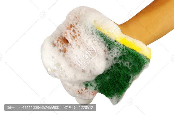 具有洗碗液的海綿