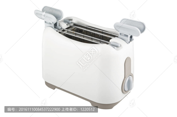 烤面包機的孤立在白色背景