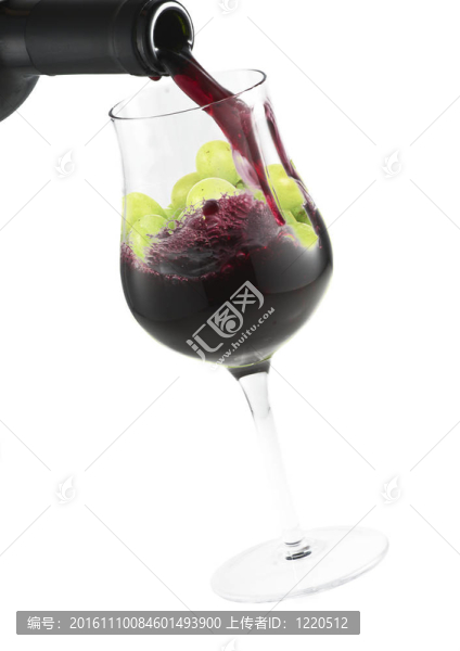 紅酒斟滿葡萄