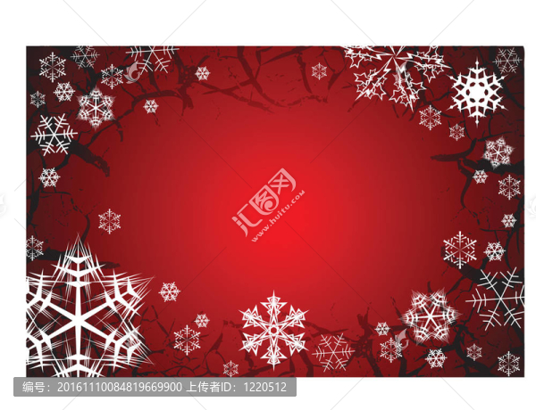 對垃圾背景雪花