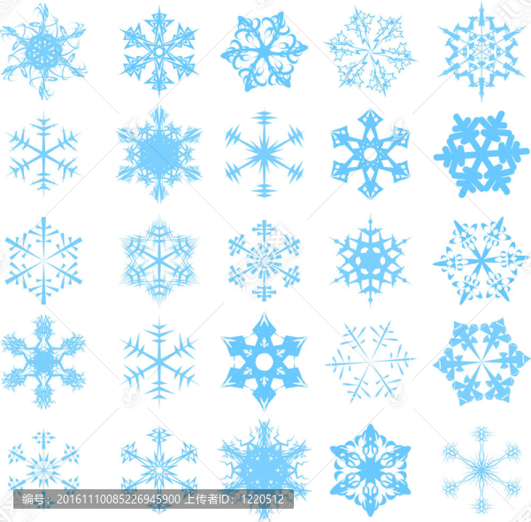 藍(lán)色的雪花