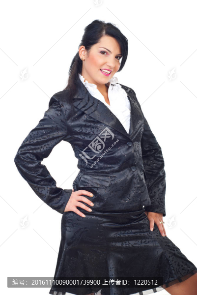 迷人的模特女人優(yōu)雅的西裝