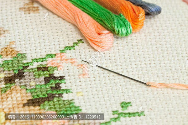 刺繡。