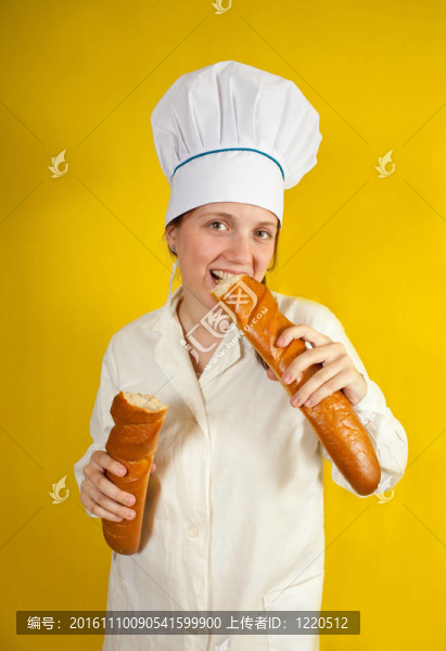 baker正在測試長面包