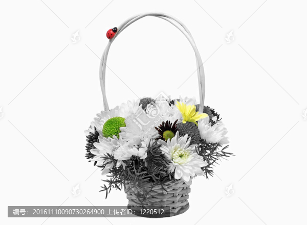 籃子里的花