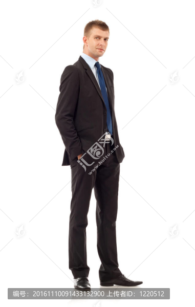 商人與手在口袋里