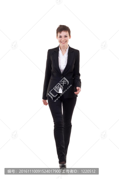 商業(yè)女人走著