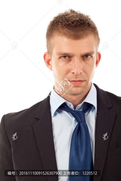 英俊的年輕商人