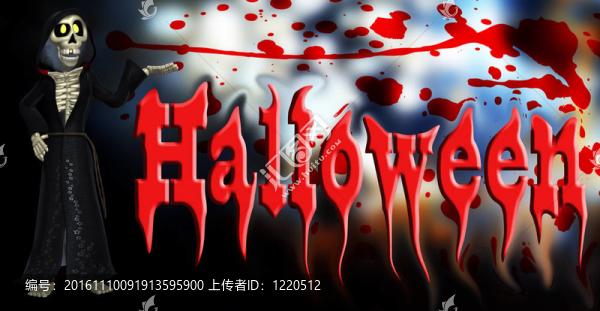 萬圣節(jié)卡通骨架