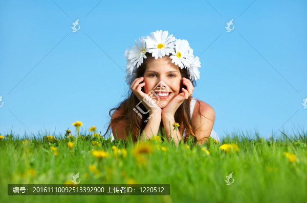 女人與花的王冠