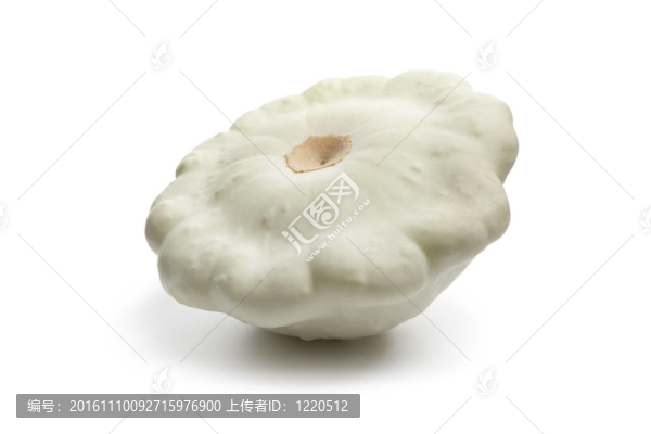 新鮮的白Pattypan壁球