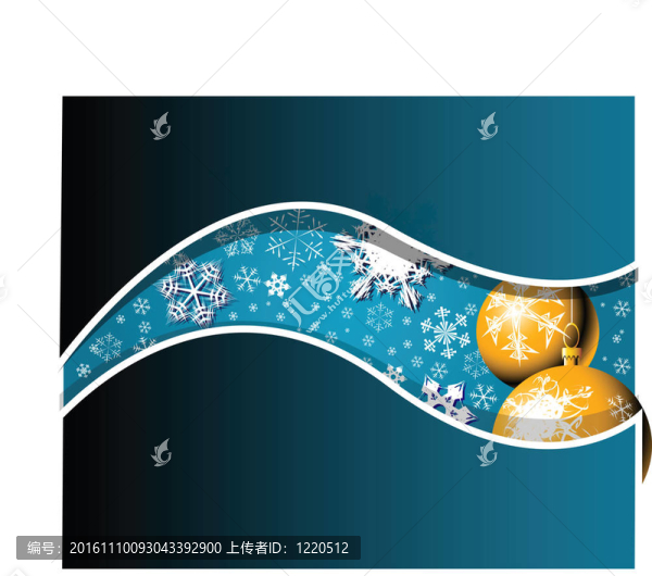雪花圣誕卡