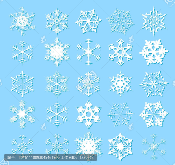白色的雪花