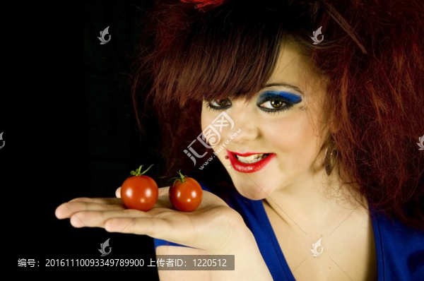 少女與西紅柿