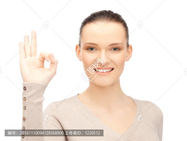 可愛(ài)的少女顯示確定的跡象