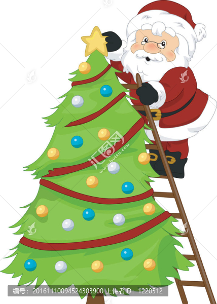 圣誕老人的圣誕樹-匯圖網(wǎng) www.fosd68.com 圣誕老人的圣誕樹