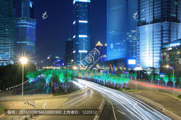 陸家嘴上海市夜之光