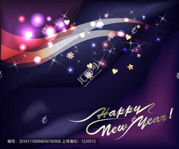 閃耀新年背景