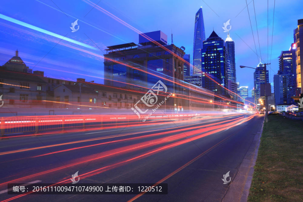 陸家嘴上海市夜之光