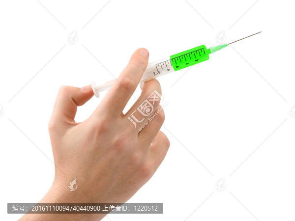 注射器在手