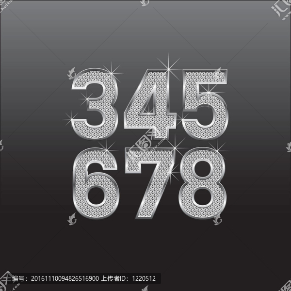 該鉆石的字母和數(shù)字的大與小