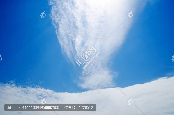 完美的多云的天空