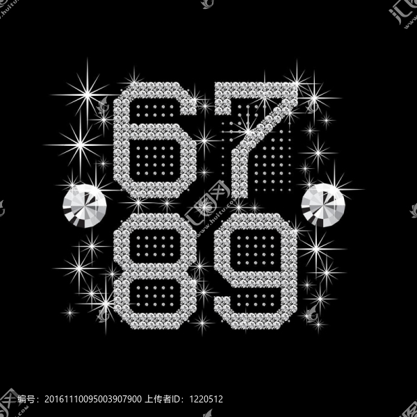 數(shù)字鉆石字母表