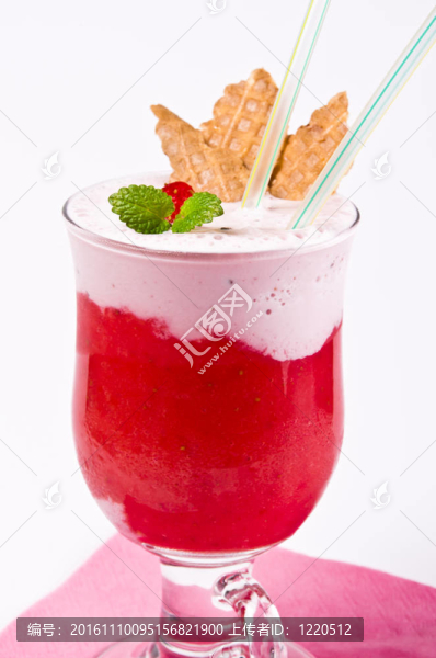 草莓冰沙