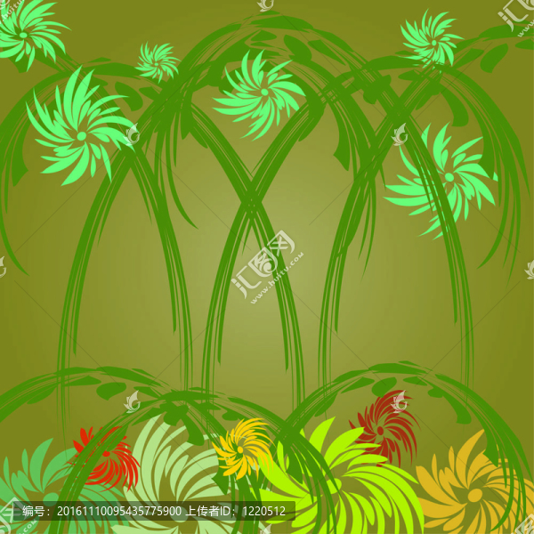 植物和花卉的背景
